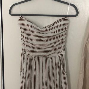 Forever 21 striped jumpsuit